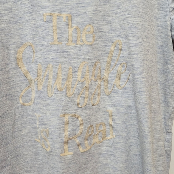 La Vie En Rose Super Soft Crew Neck T-shirt " The Snuggle Is Real" - Picture 3 of 6